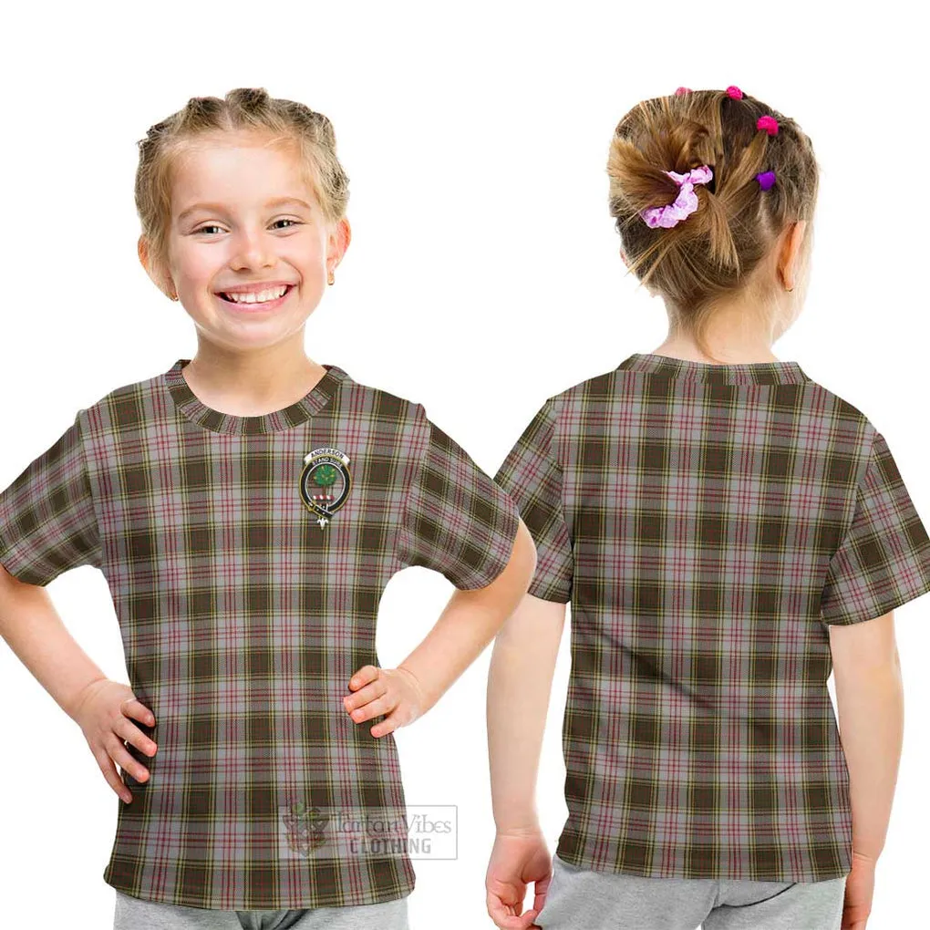 Anderson Dress Tartan Kid T-Shirt with Family Crest
