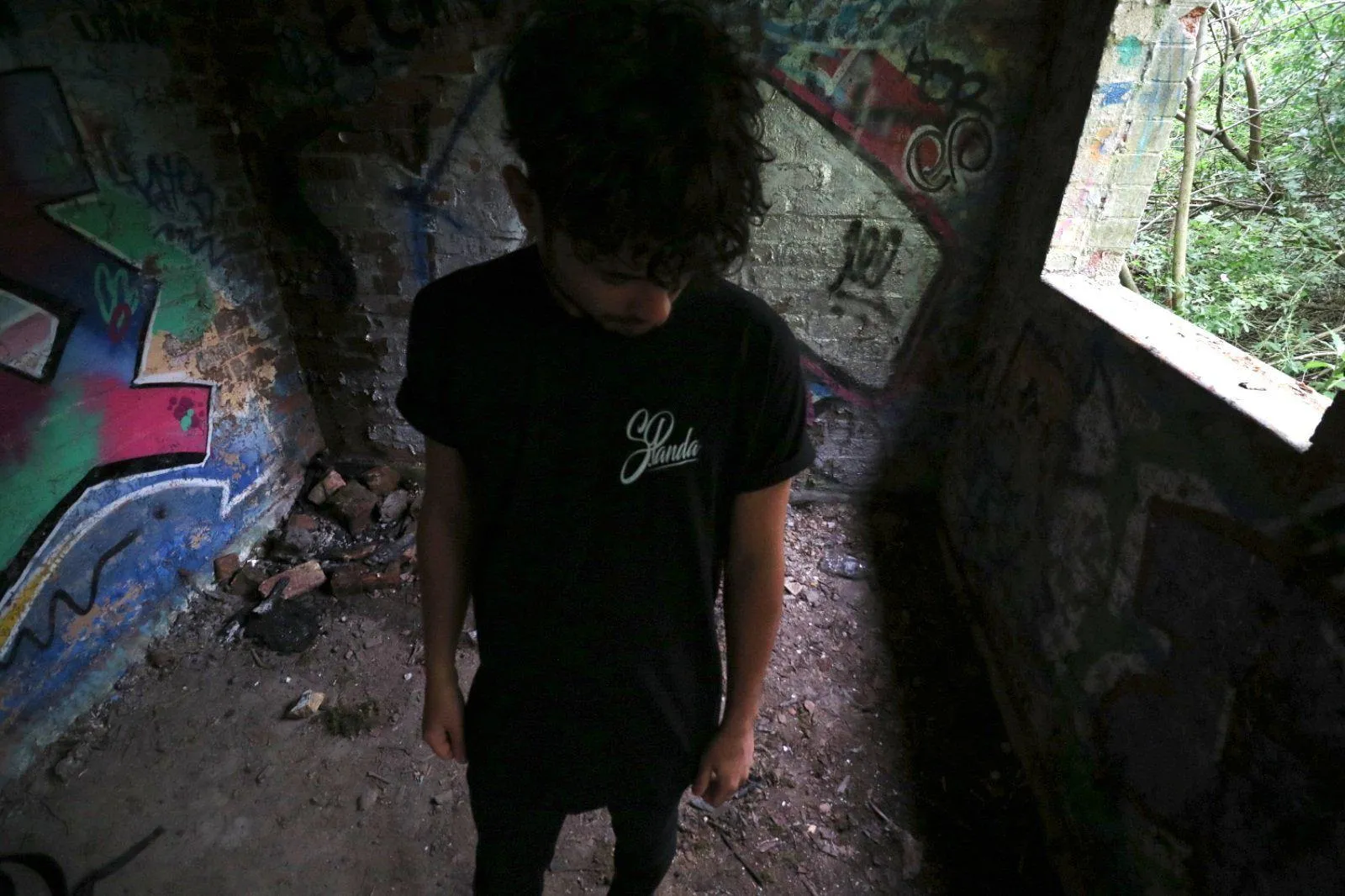 Anniversary SPanda Long Tee (Black & White)