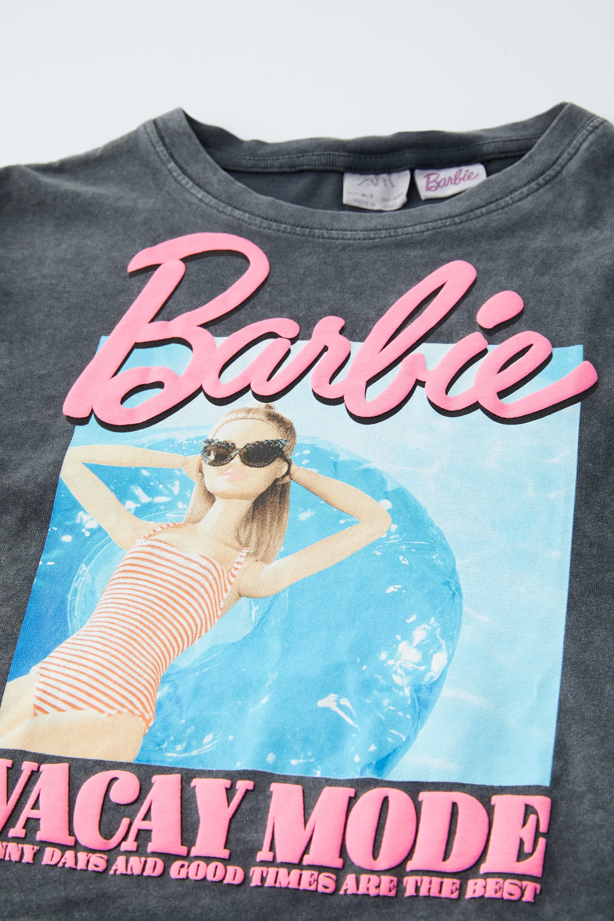 Barbie mattel Zara T-shirt, anthracite gray