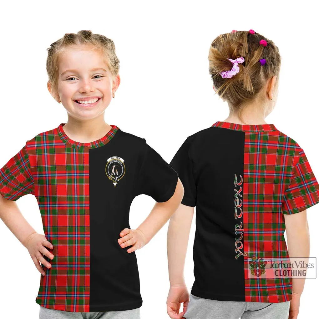 Butter Tartan Kid T-Shirt with Family Crest and Half Of Me Style