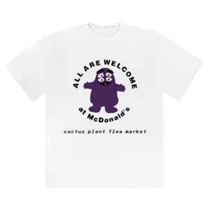 Cactus Plant Flea Market x McDonald's Grimace Tee 'White', white