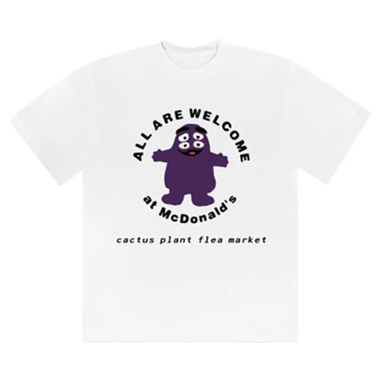 Cactus Plant Flea Market x McDonald's Grimace Tee 'White', white