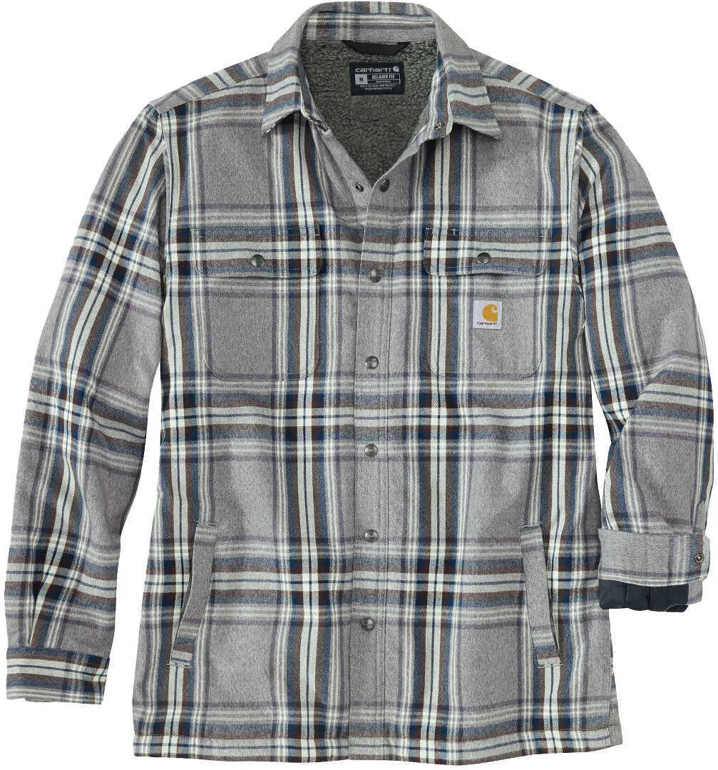 Carhartt Flannel Sherpa Lined Shirt, Gray