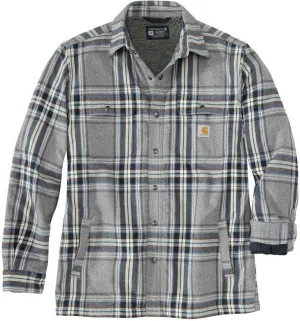 Carhartt Flannel Sherpa Lined Shirt, Gray