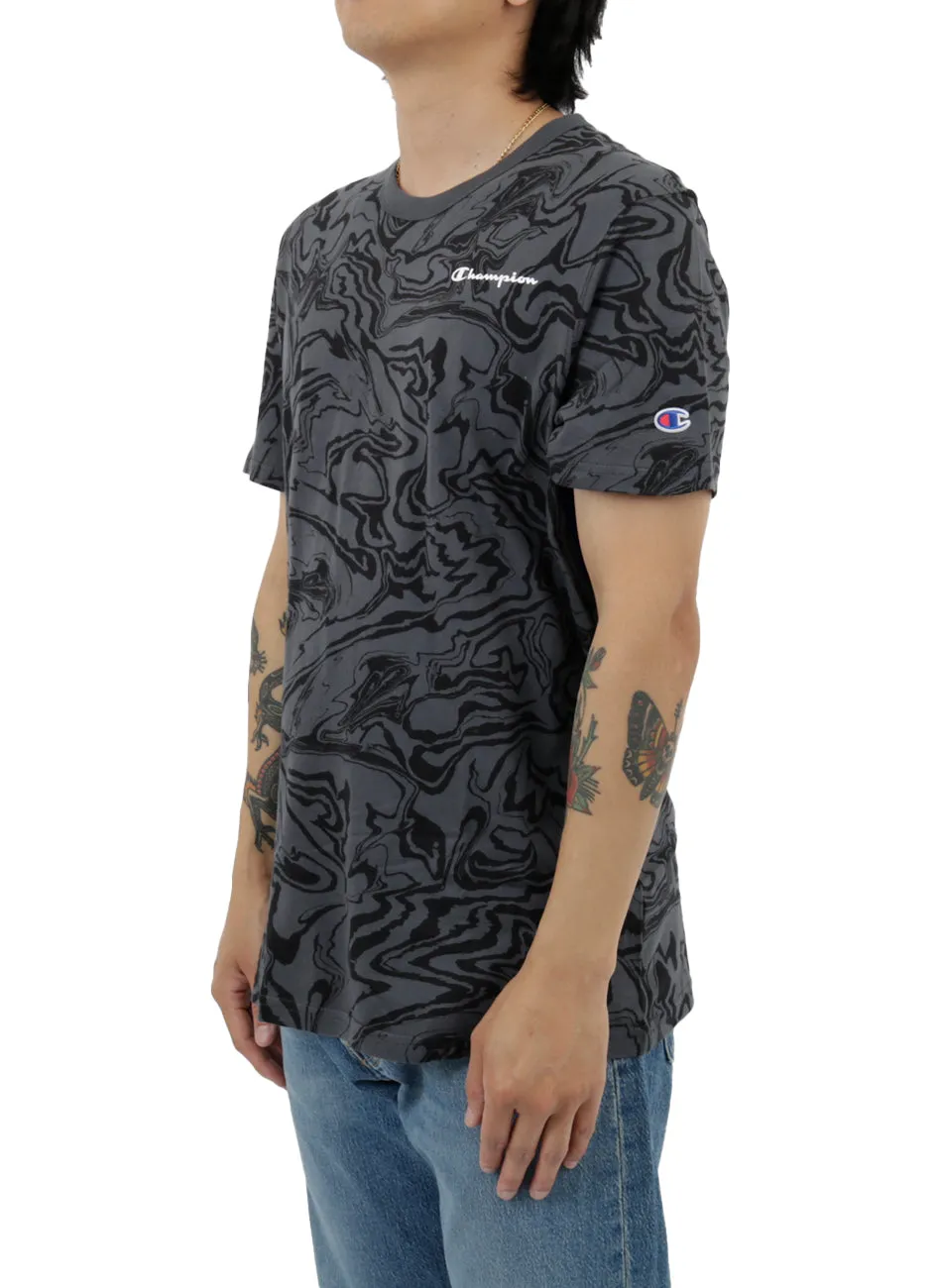 Classic AOP T-Shirt - Liquid Marble Stealth