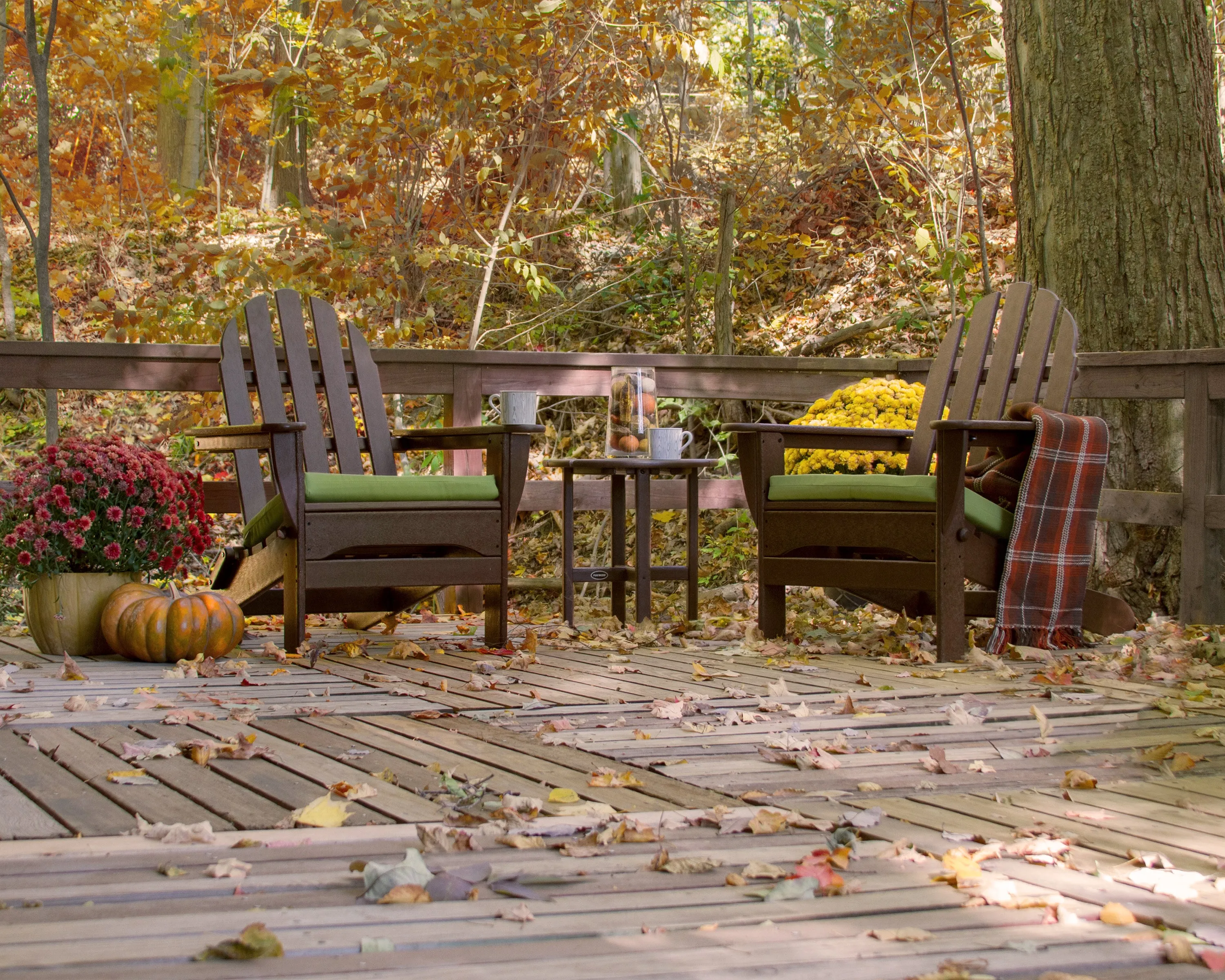 Classic Folding Adirondack 3-Piece Set