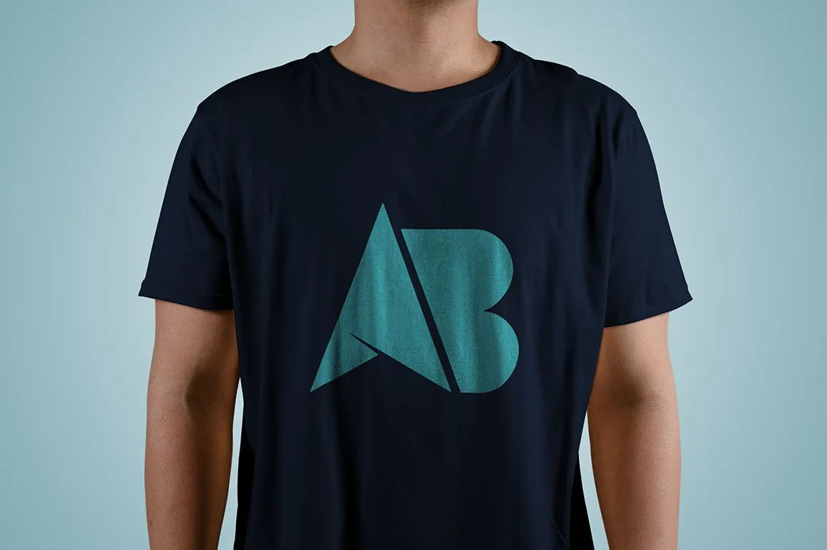 Cool Free T-shirt Mockup PSD on a Man