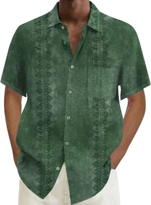 CRNTCEM Mens Solid Color Button Down Shirts 2025 Summer Regular Fit Business Dress Shirts Wrinkle Free Casual Wedding Blouses