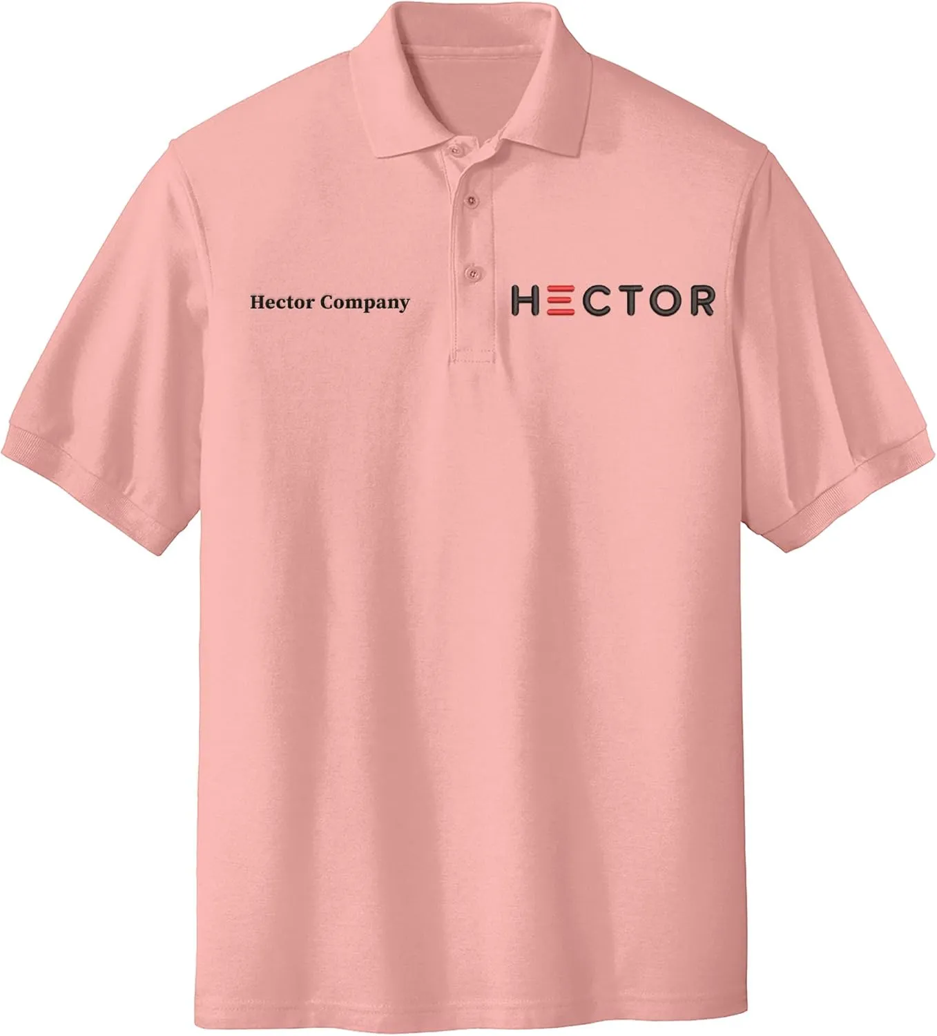 Custom Embroidered Text Polo Shirts for Men Personalized Embroidery Add Your Text Polo Shirt