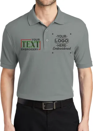 Custom Embroidered Text Polo Shirts for Men Personalized Embroidery Add Your Text Polo Shirt