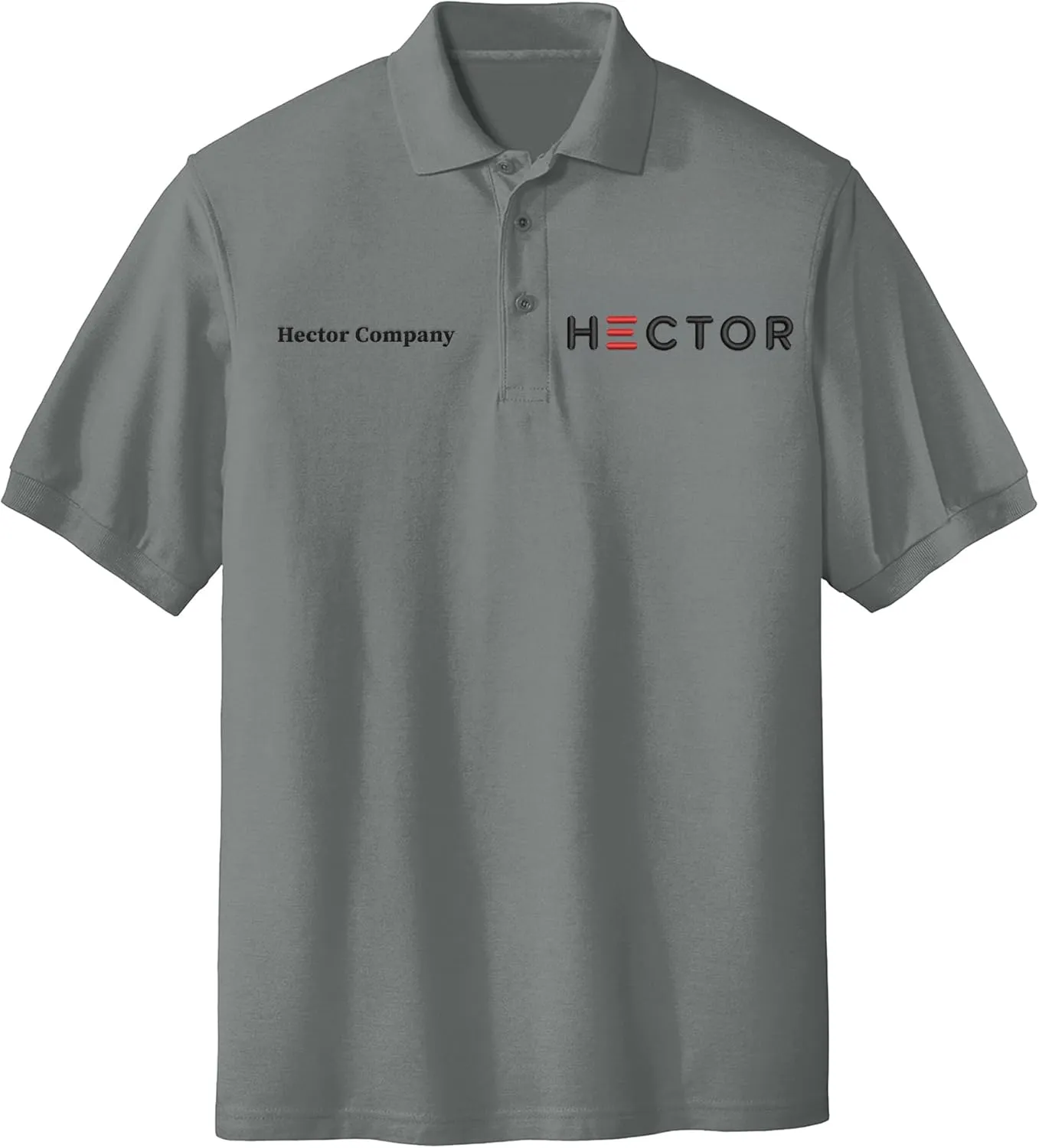 Custom Embroidered Text Polo Shirts for Men Personalized Embroidery Add Your Text Polo Shirt