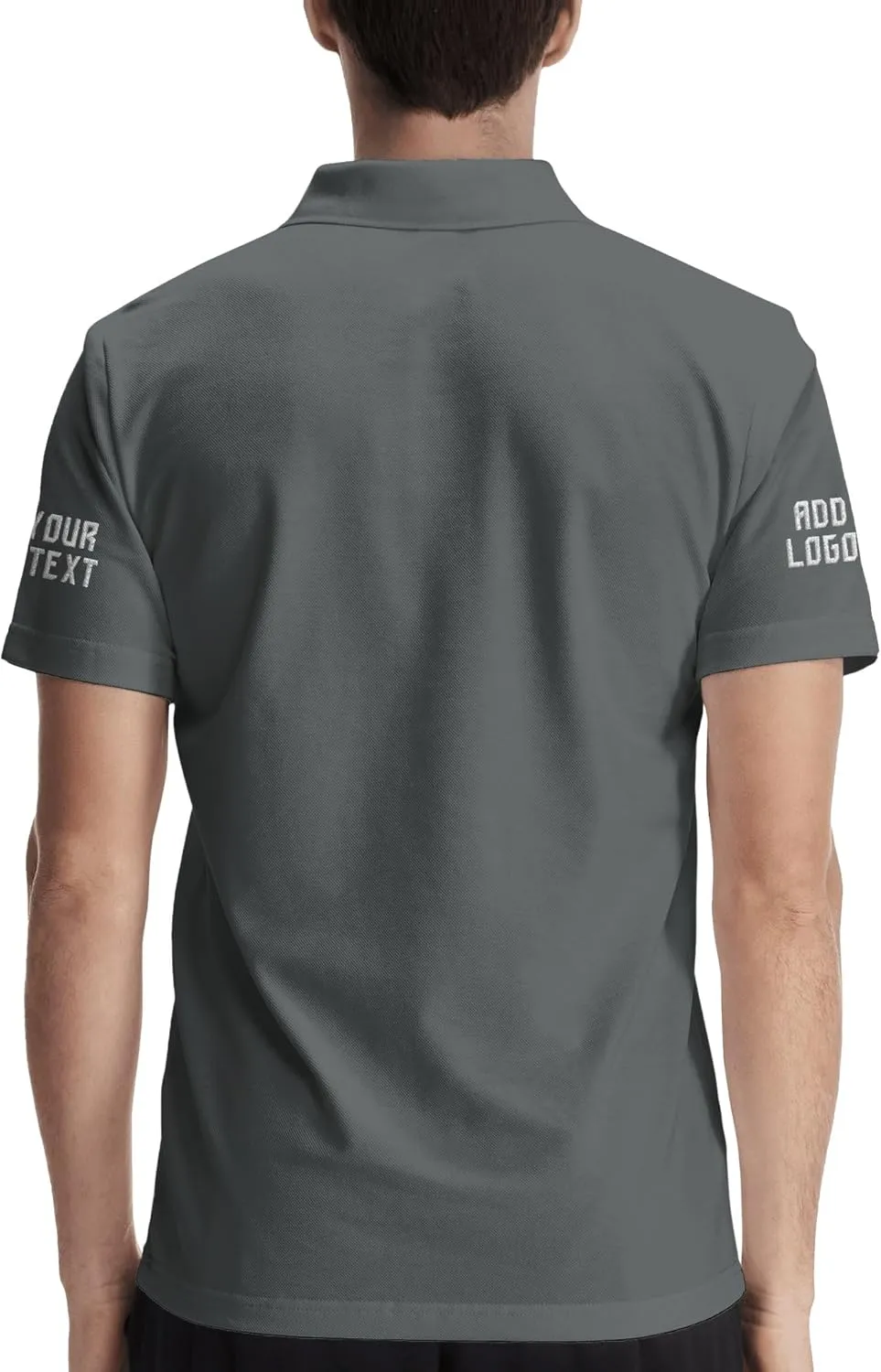 Custom Shirts for Men Personalized Polo Shirt Embroidered Print Design Your Own Text Logo Name T-Shirts