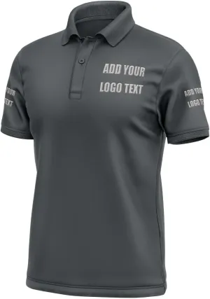 Custom Shirts for Men Personalized Polo Shirt Embroidered Print Design Your Own Text Logo Name T-Shirts