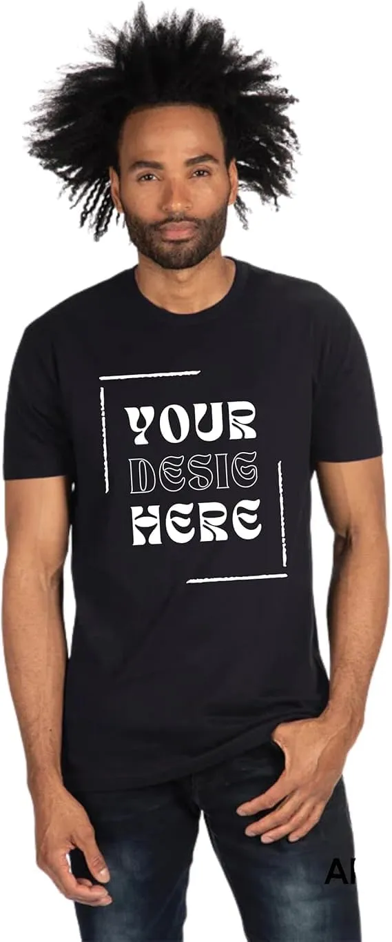 Custom T Shirts for Men/Women Personalized T-Shirt with Front Back Image/Text Customization. Perfect Custom Shirt