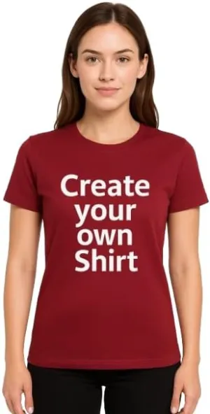 Custom T Shirts for Men/Women Personalized T-Shirt with Front Back Image/Text Customization. Perfect Custom Shirt