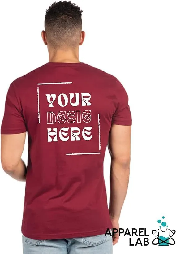 Custom T Shirts for Men/Women Personalized T-Shirt with Front Back Image/Text Customization. Perfect Custom Shirt