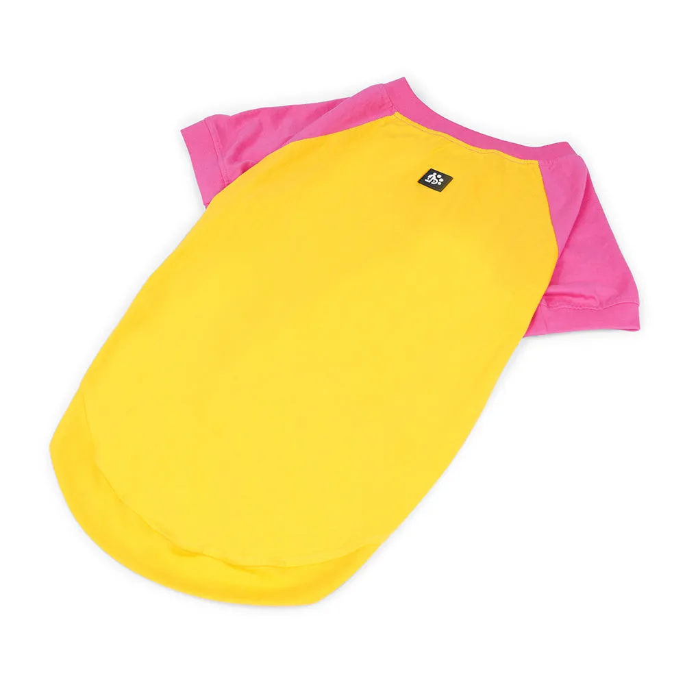Dear Pet Yellow & Pink Dog T-Shirt