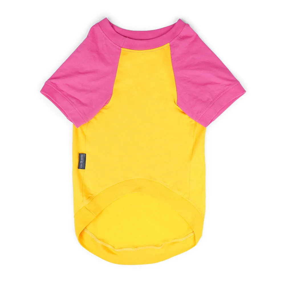 Dear Pet Yellow & Pink Dog T-Shirt