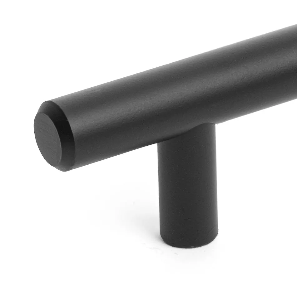 Diversa Matte Black Euro Style 3-3/4" (96mm) Cabinet Bar Pull
