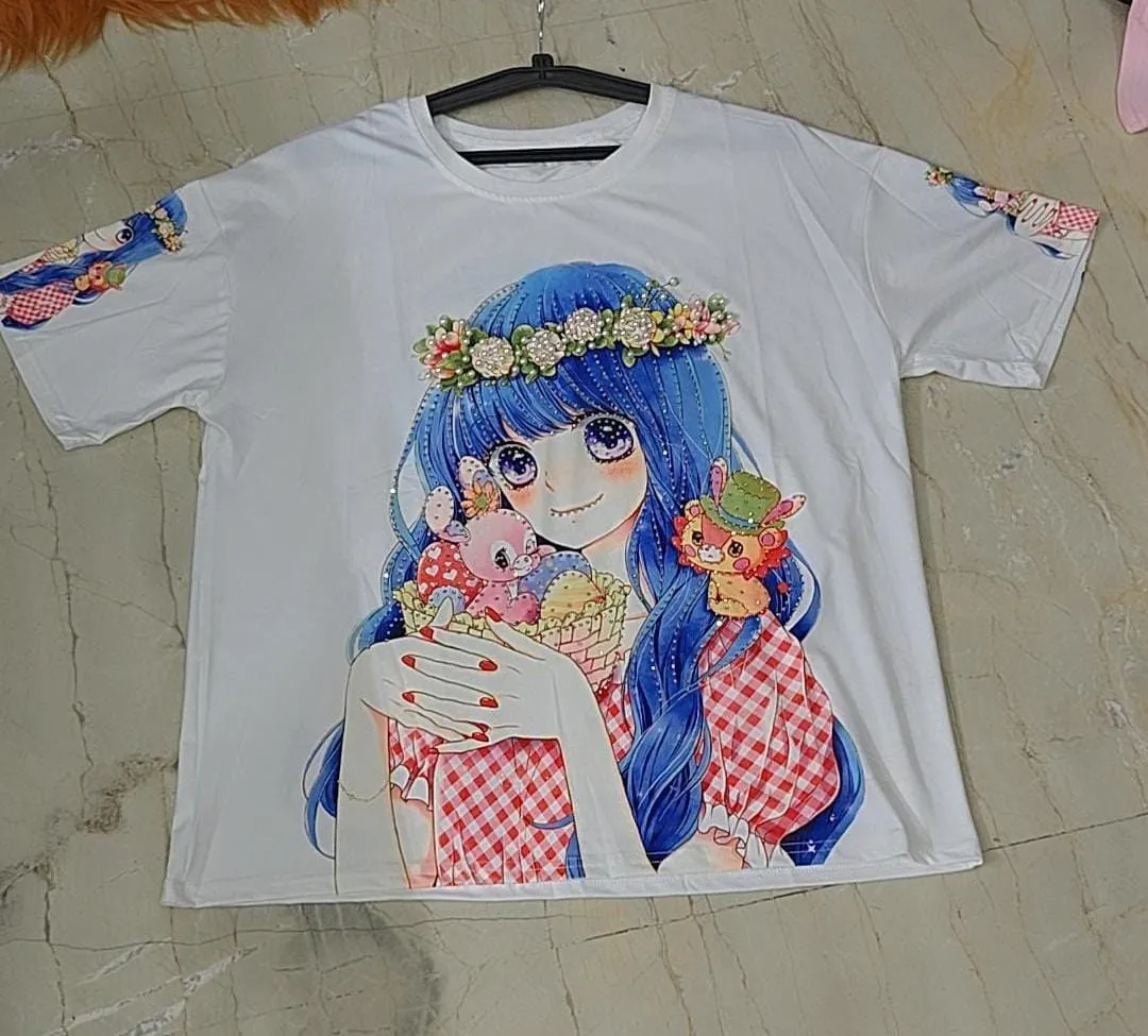 Doll emblessihed tshirt top