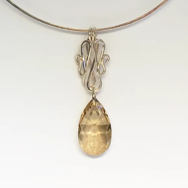 Elegant Crystal Pear Pendants (multiple styles)