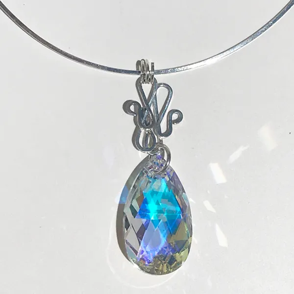 Elegant Crystal Pear Pendants (multiple styles)