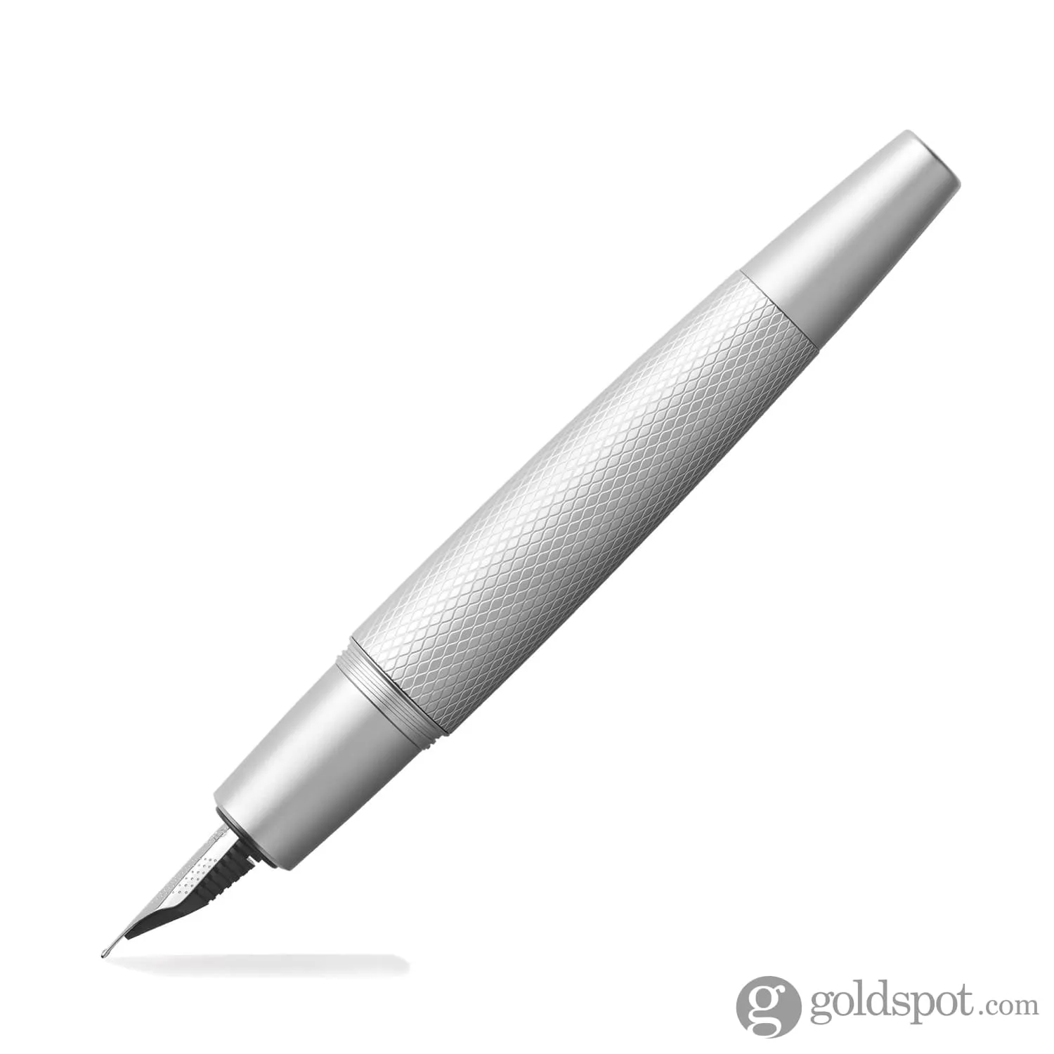 Faber-Castell E-Motion Fountain Pen in Pure Silver