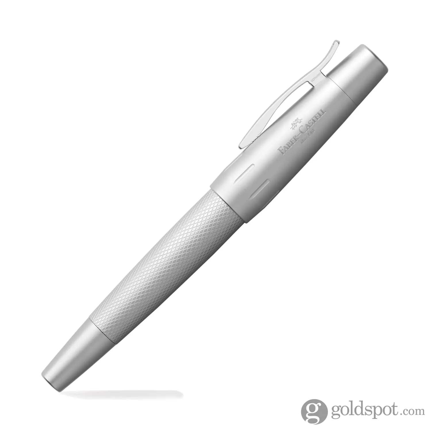 Faber-Castell E-Motion Fountain Pen in Pure Silver