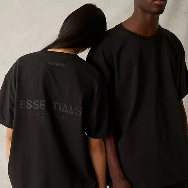 Fear of God Essentials SS21 Short Sleeve Tee Stretch Limo Black
