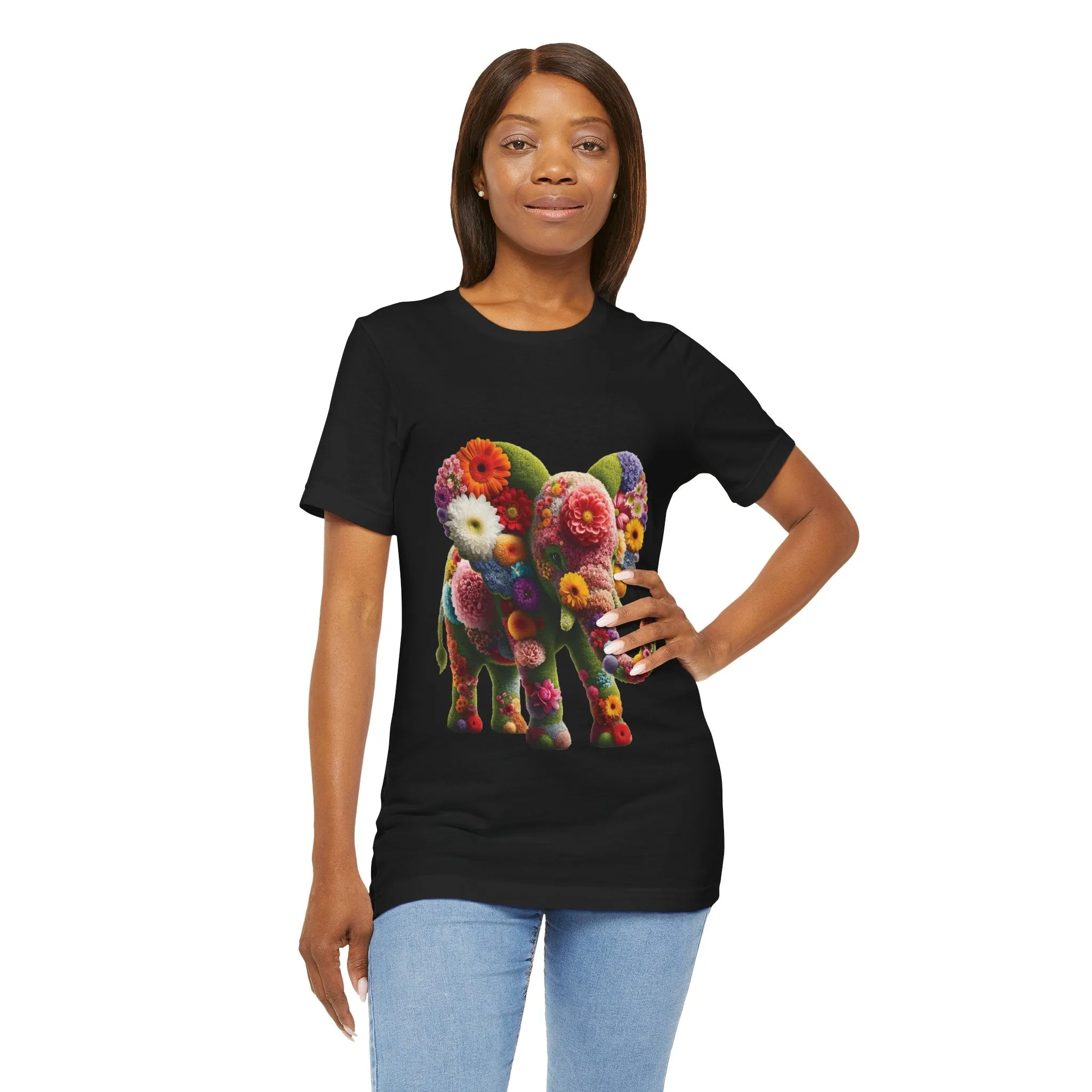 Floral Elephant T-shirt