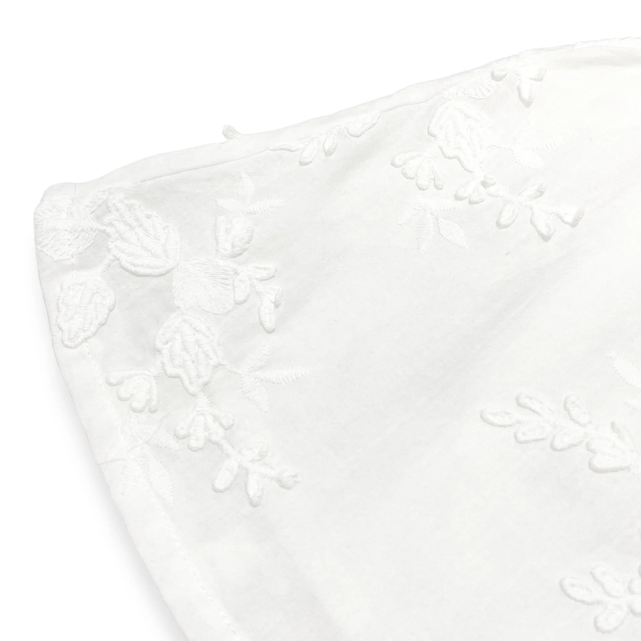 Floral Embroidery Cotton Blouse