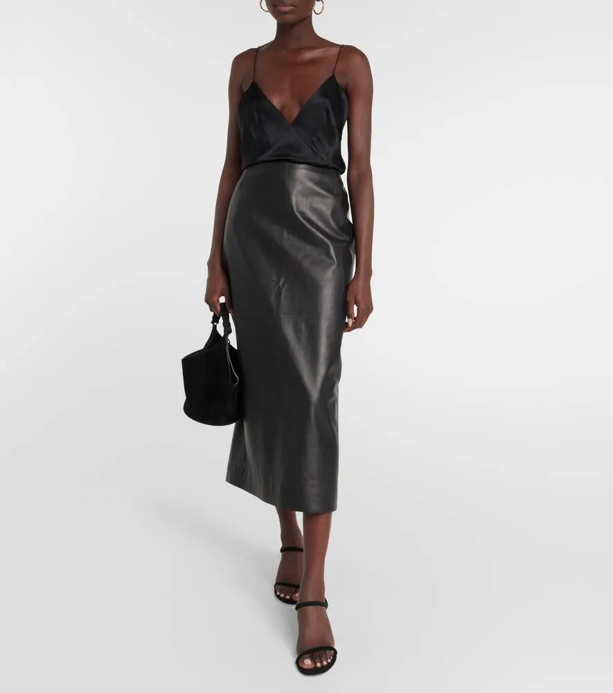 Grisella KHAITE silk tank, black