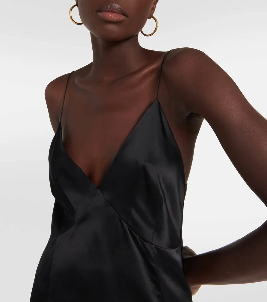 Grisella KHAITE silk tank, black