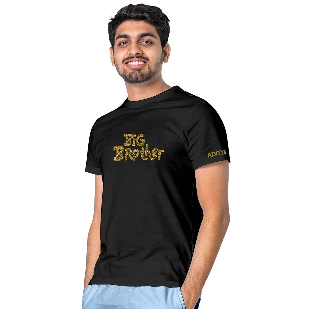 Happy T-shirts - Sibling Series - Black Glitter - Brother