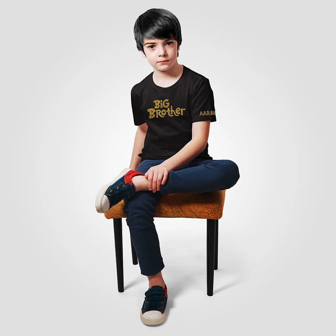 Happy T-shirts - Sibling Series - Black Glitter - Brother
