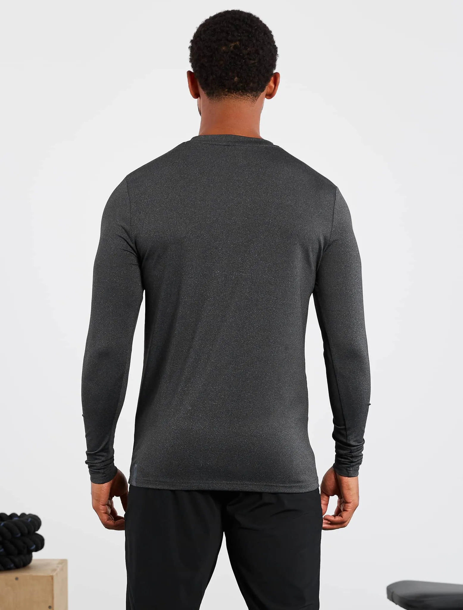 Hybrid Everyday Long Sleeve - Black Marl