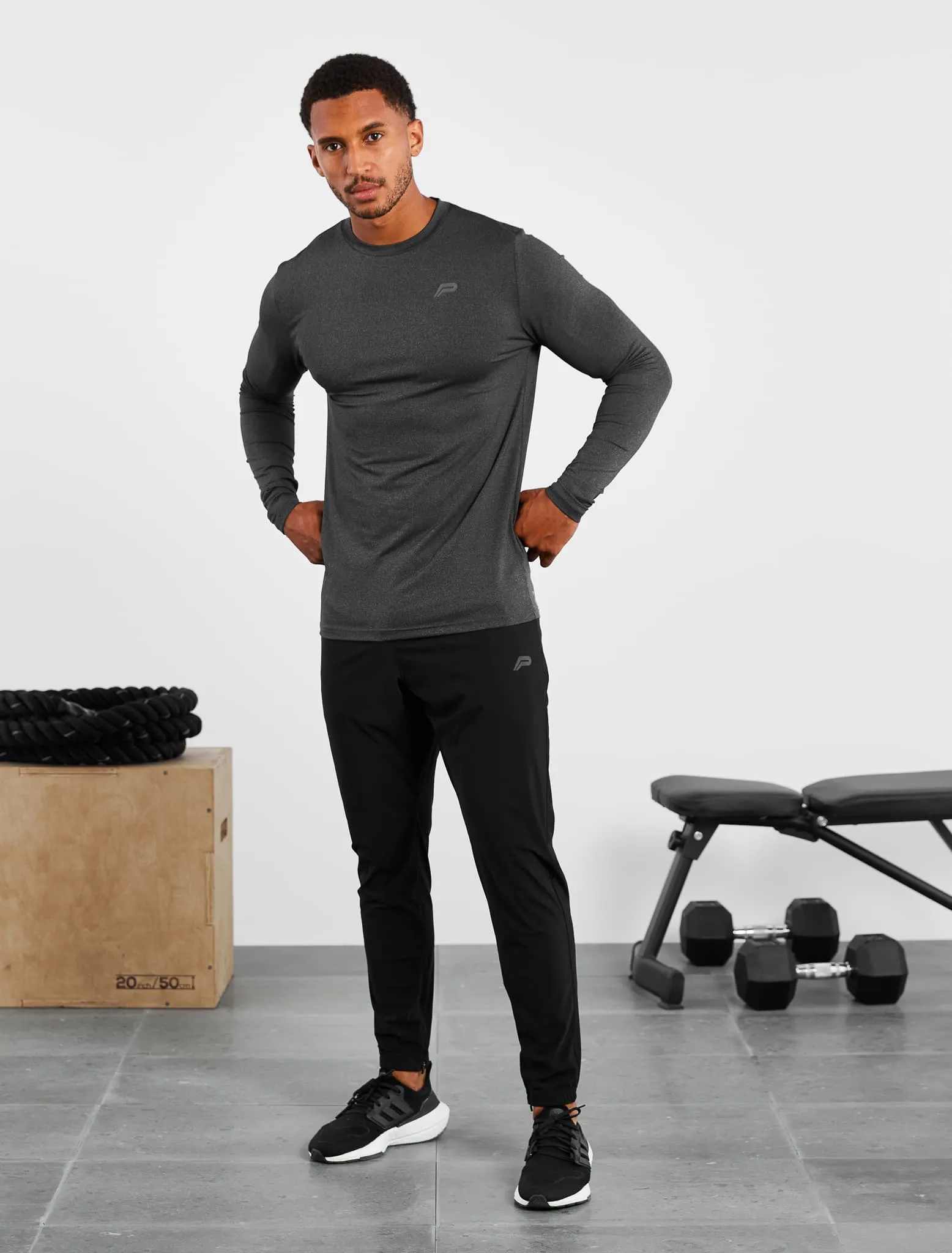 Hybrid Everyday Long Sleeve - Black Marl