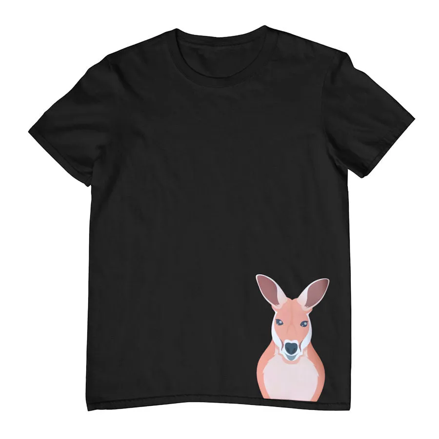 Kangaroo Hem Print Childrens T-Shirt (Various Colours)