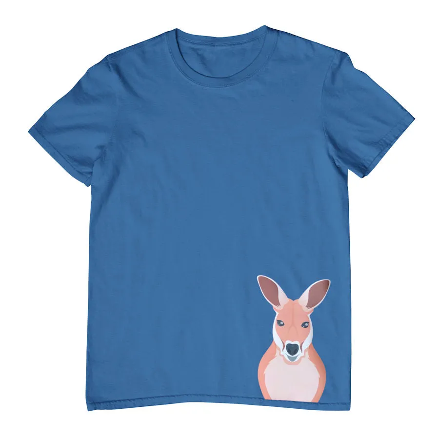 Kangaroo Hem Print Childrens T-Shirt (Various Colours)