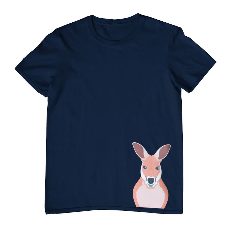 Kangaroo Hem Print Childrens T-Shirt (Various Colours)