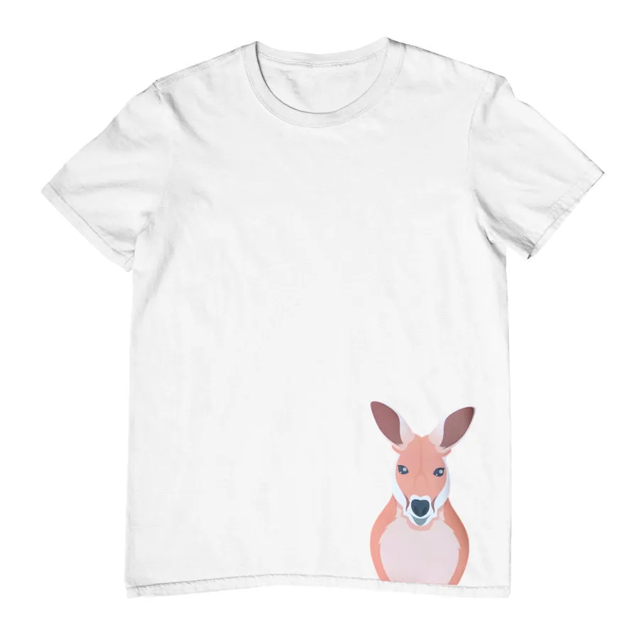 Kangaroo Hem Print Childrens T-Shirt (Various Colours)