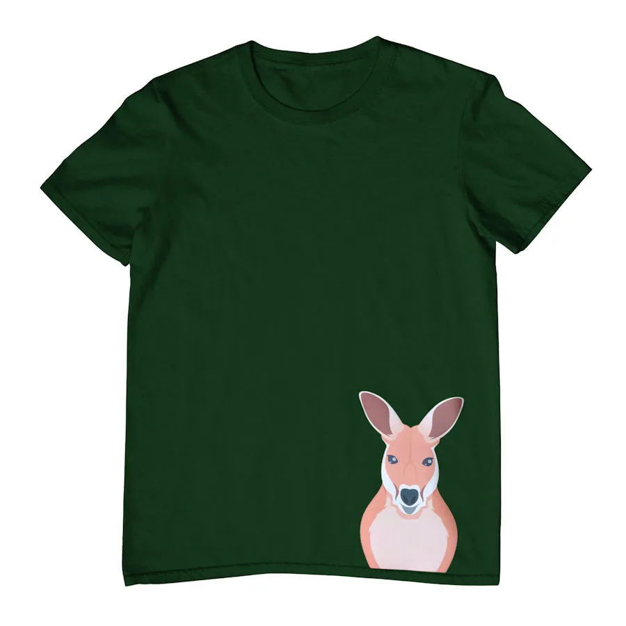 Kangaroo Hem Print Childrens T-Shirt (Various Colours)