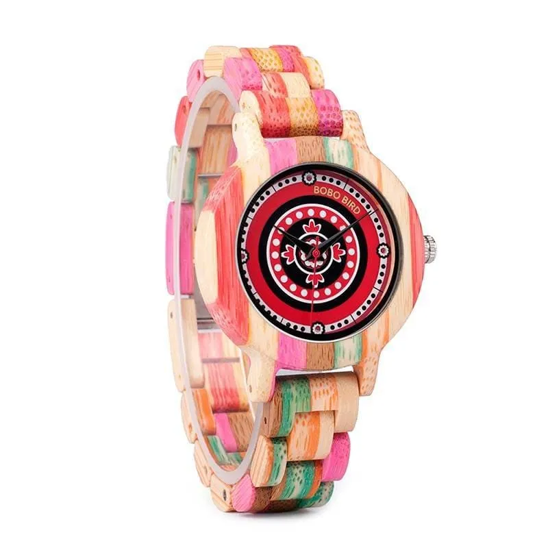 Kid's Pink Wooden Watch