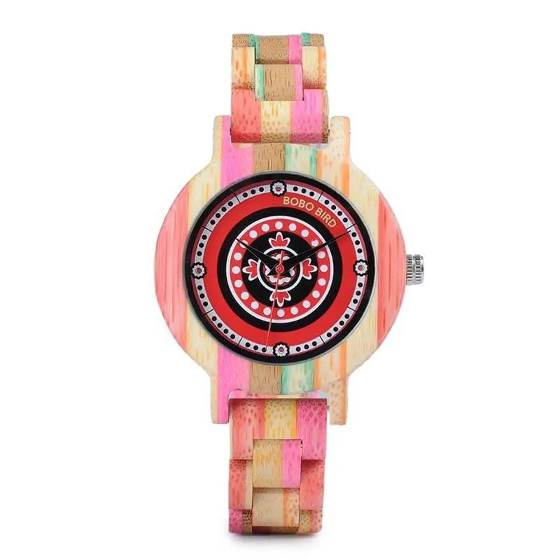 Kid's Pink Wooden Watch