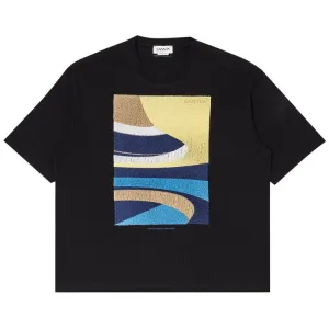 Lanvin Embroidered Oversized 'Black' T-shirt, black