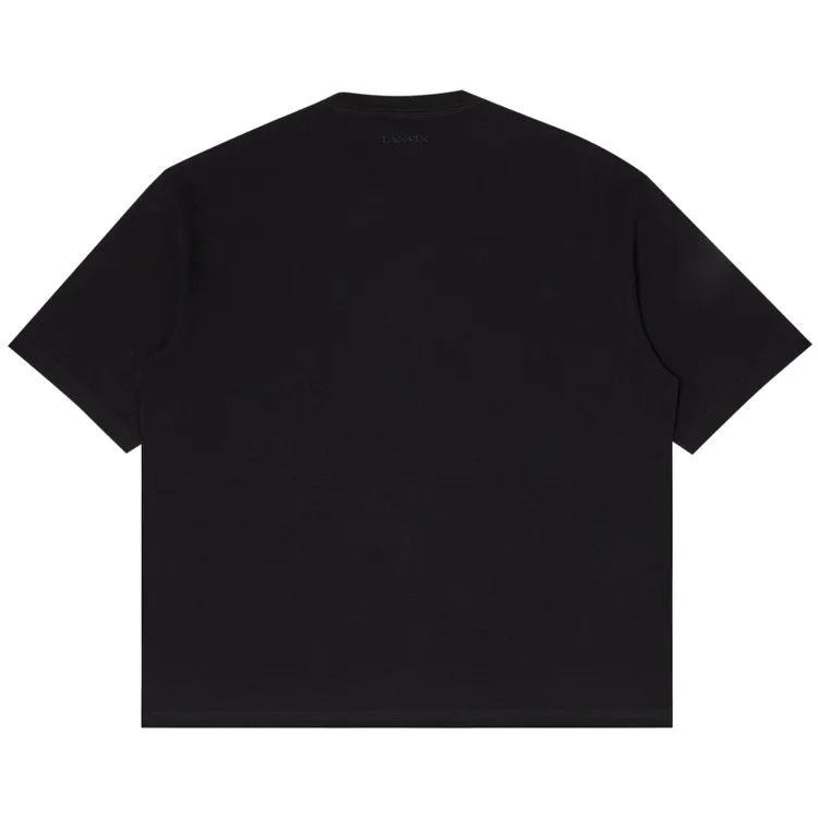 Lanvin Embroidered Oversized 'Black' T-shirt, black