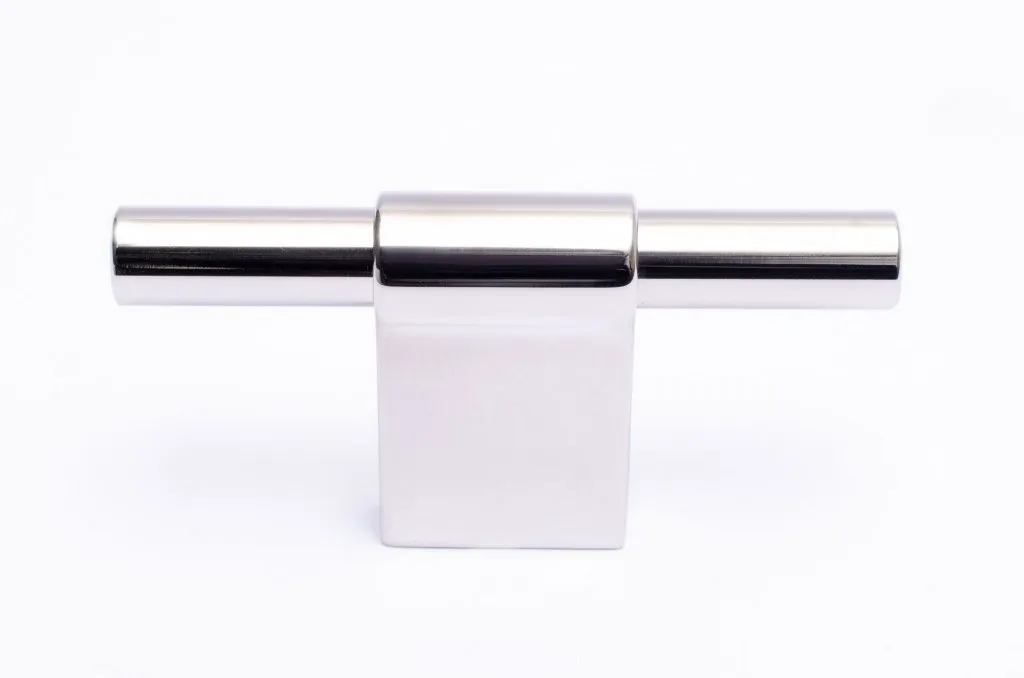 Line Polished Stainless Steel Cabinet Knobs and Drawer Pulls