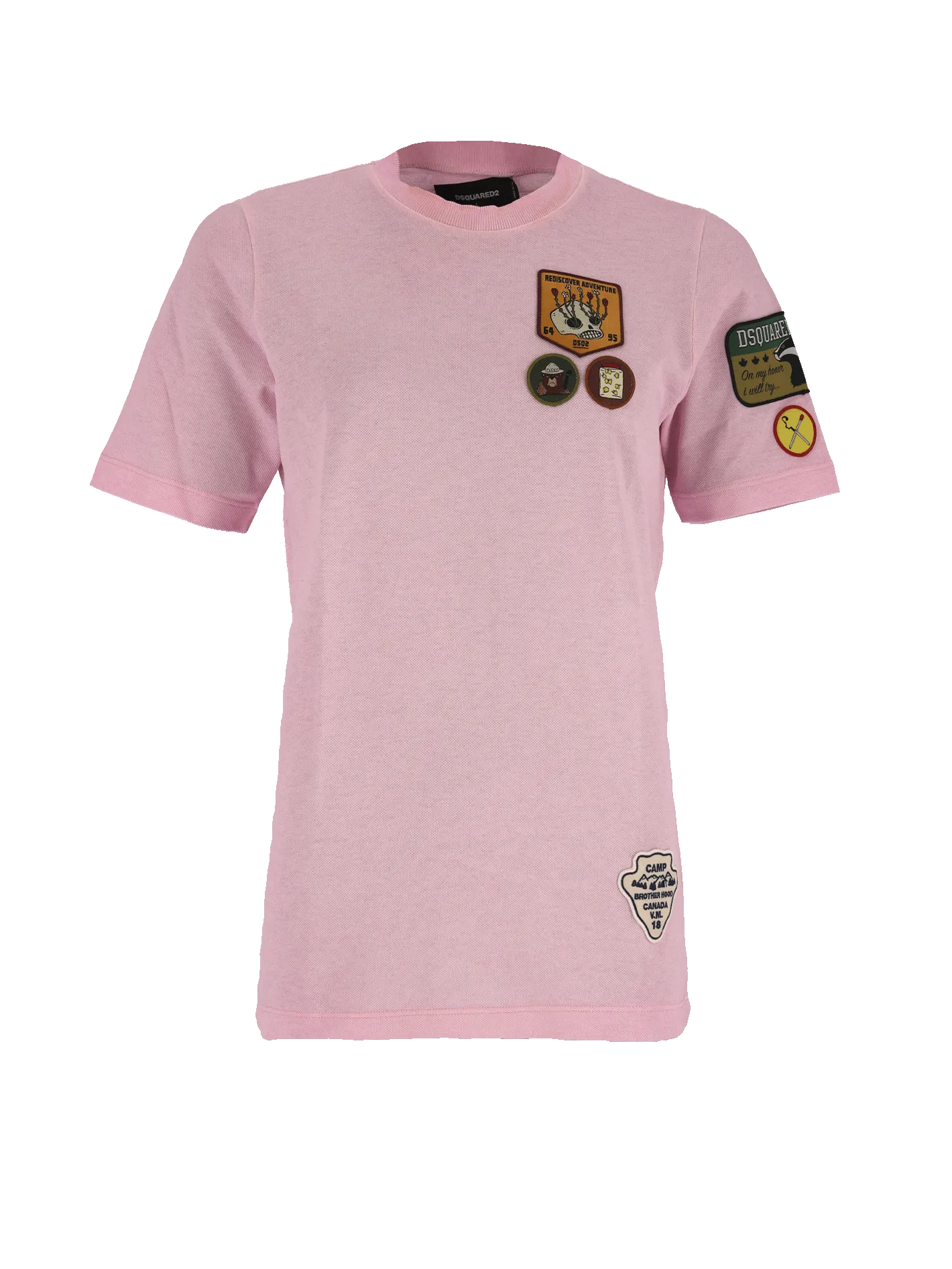 logo-patch cotton-piqué t-shirt