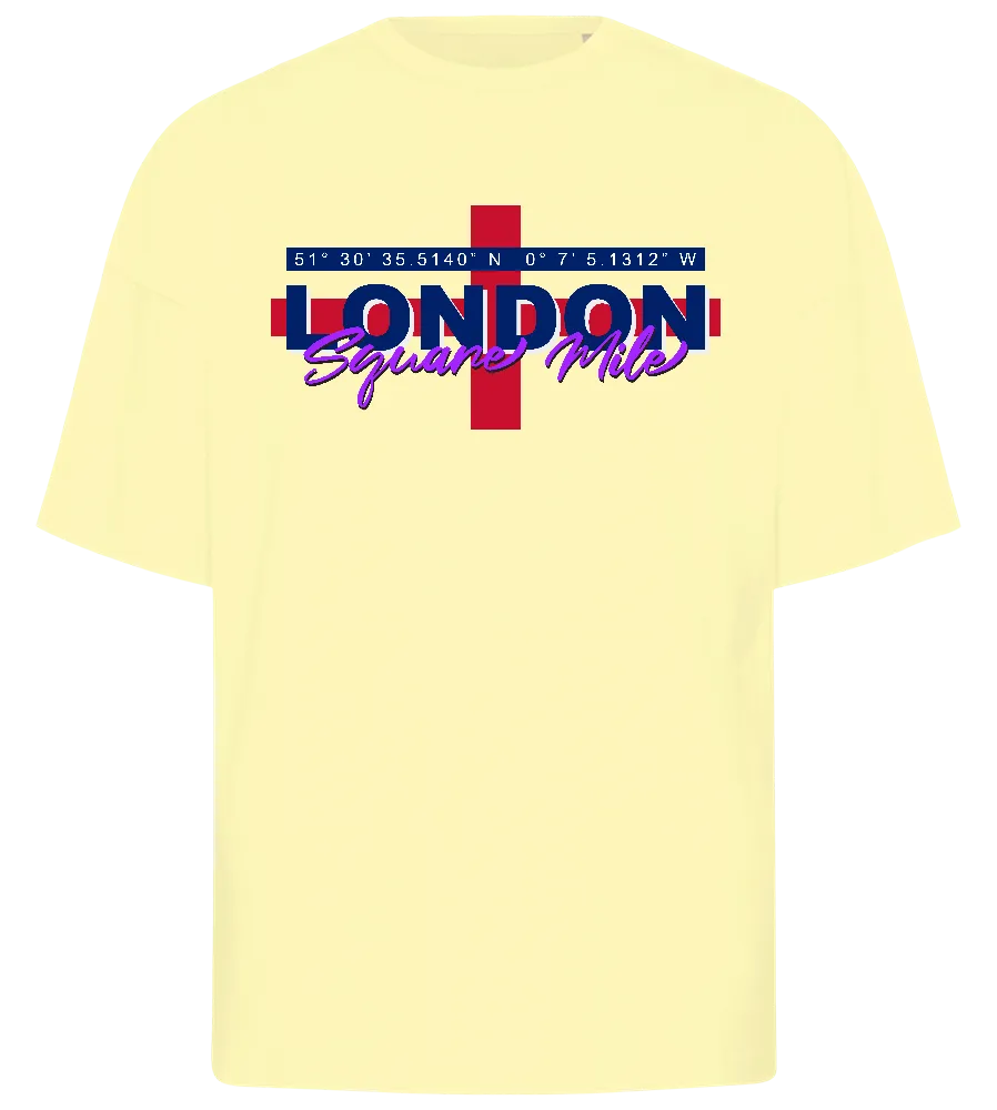 London Coordinates Design - Premium men's oversized t-shirt