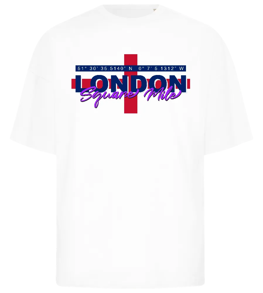 London Coordinates Design - Premium men's oversized t-shirt